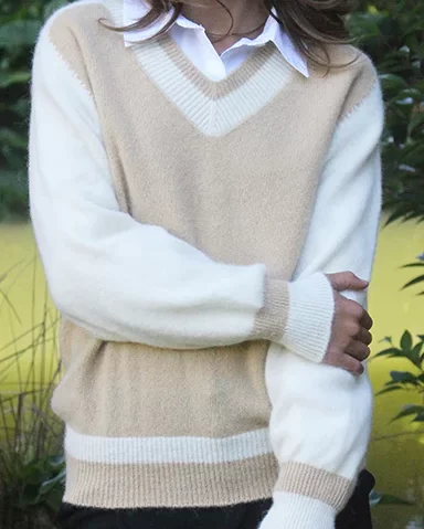 V-Neck Varsity Jumper - Image 2