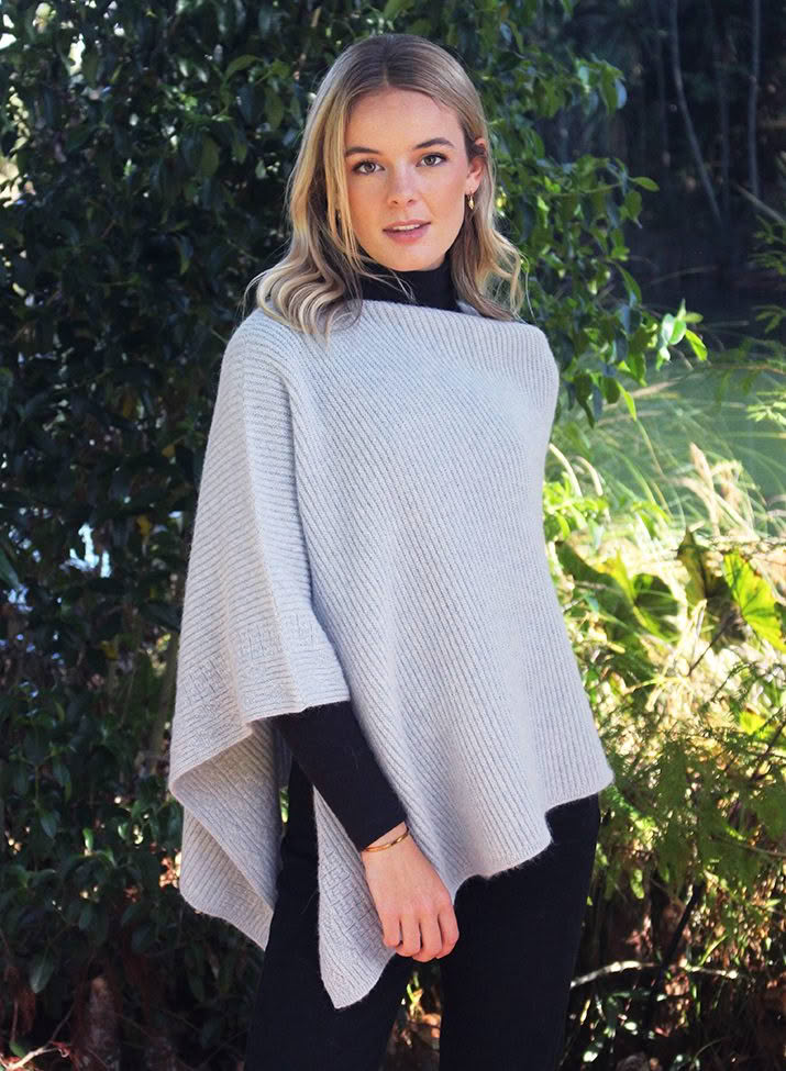 Ribbed Poncho - Image 5