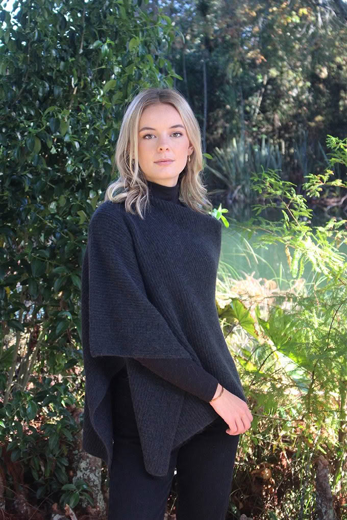 Ribbed Poncho - Image 2