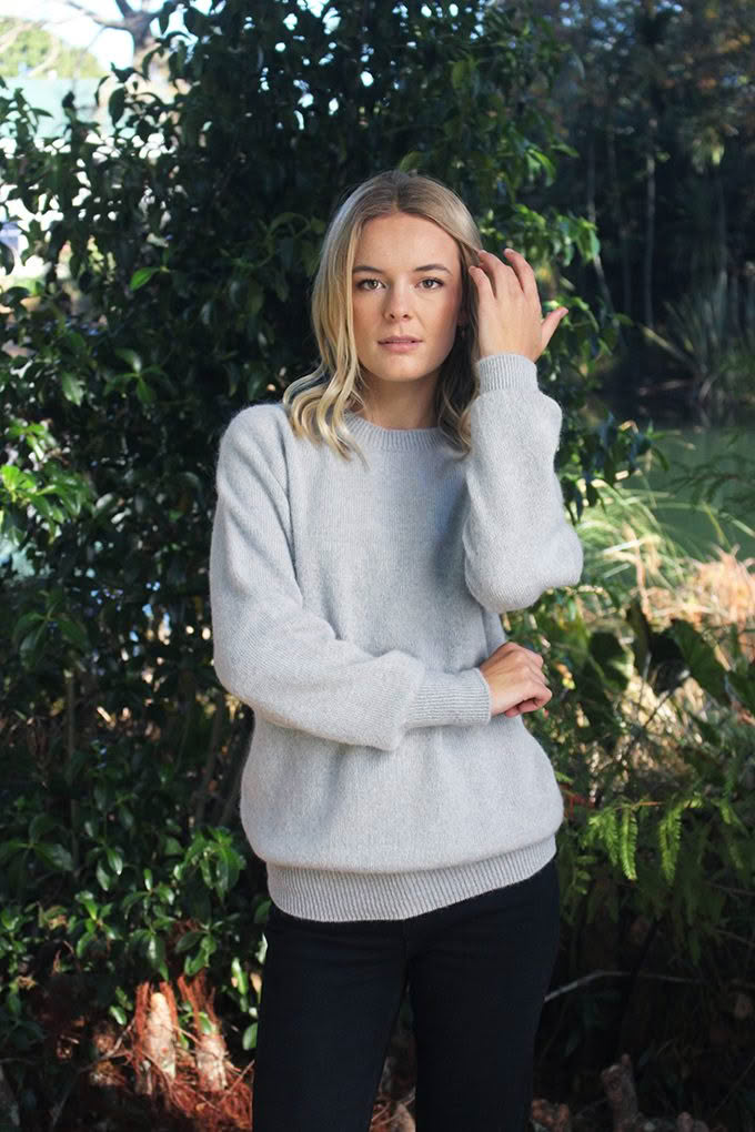 Plain Crew Neck Jumper - Image 3