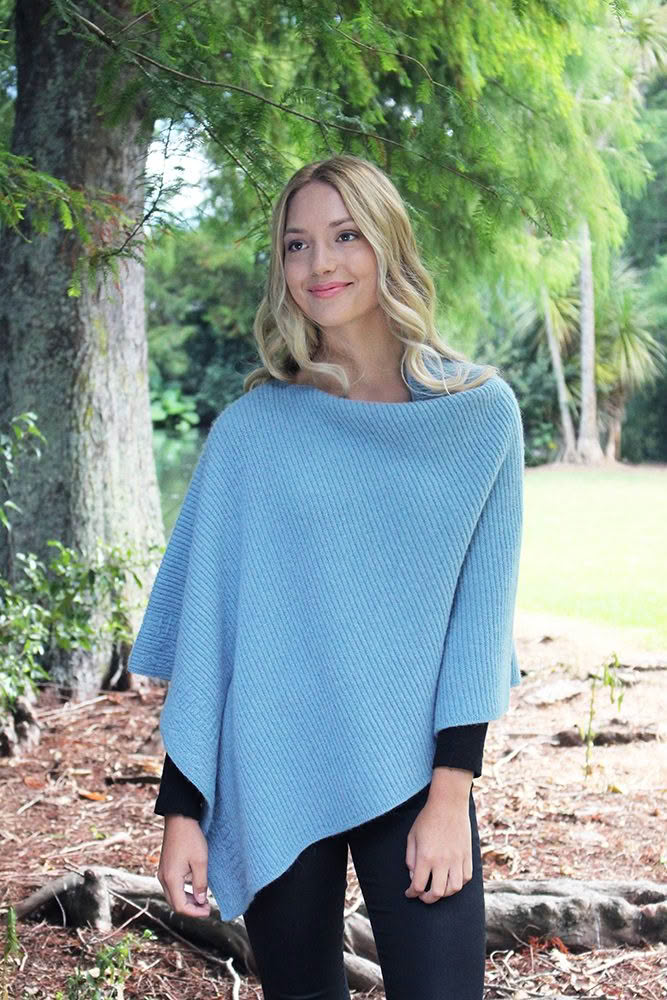 Ribbed Poncho
